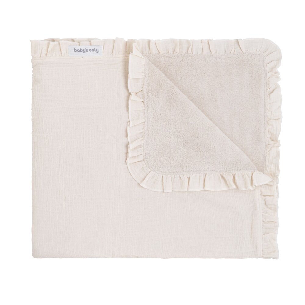 Ledikantdeken teddy Calm warm linen Ledikantdeken teddy Calm warm linen