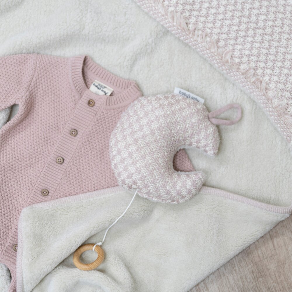 Muziekdoosje maan Happiness oud roze/ecru Muziekdoosje maan Happiness oud roze/ecru