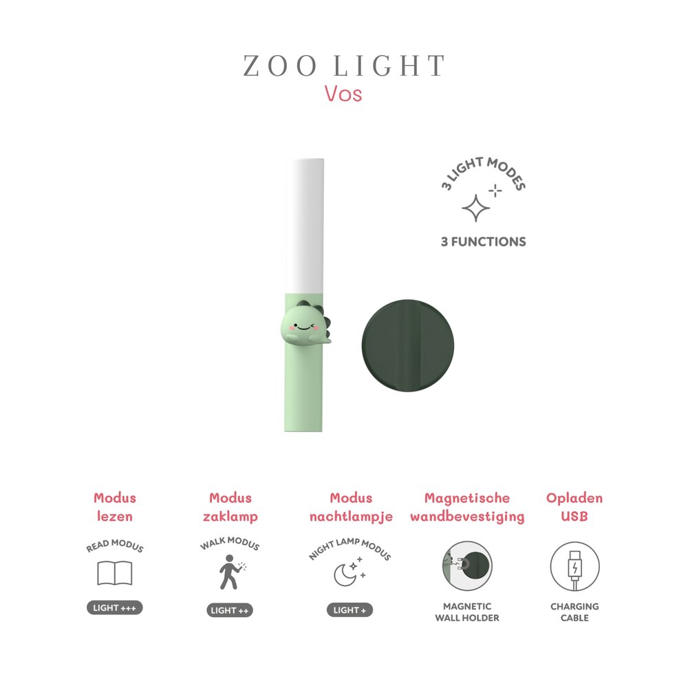 Zoo Light (lees)lampje dino