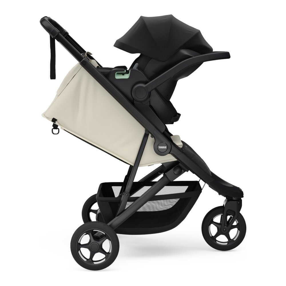 Spring 2 - Compacte all-terrain kinderwagen Soft beige on Black