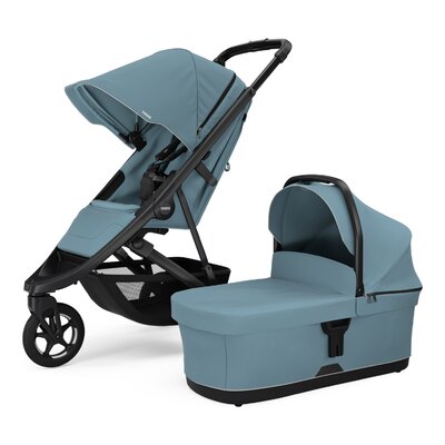 Spring 2 - Compacte all-terrain kinderwagen Blue on Black Spring 2 - Compacte all-terrain kinderwagen Blue on Black