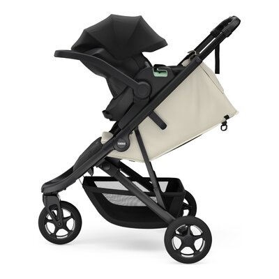 Spring 2 - Compacte all-terrain kinderwagen Soft beige on Black