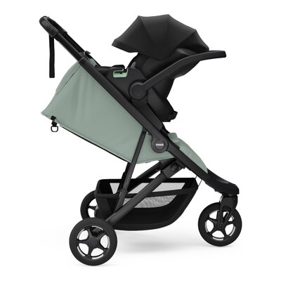 Spring 2 - Compacte all-terrain kinderwagen Mist Green on Black