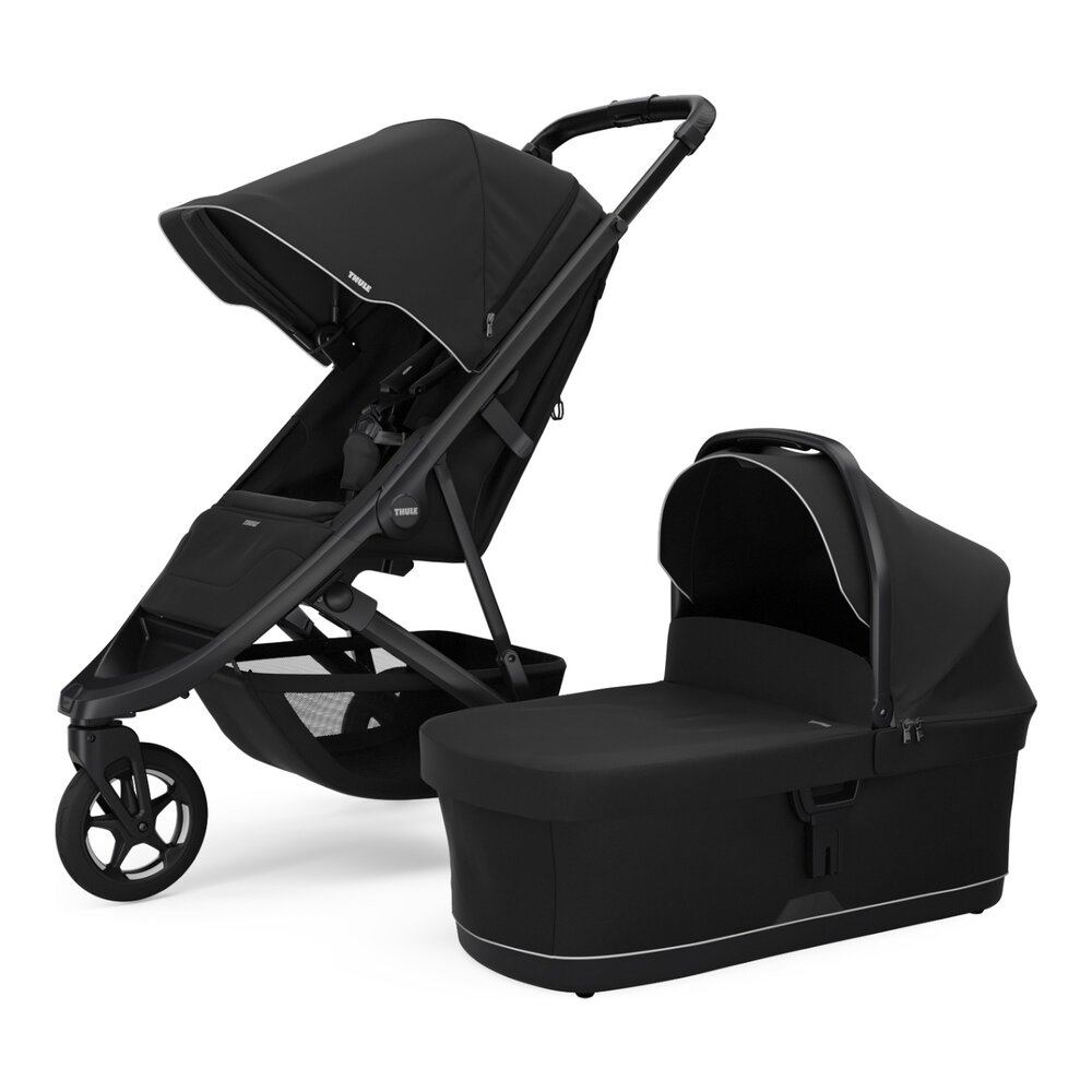 Spring 2 - Compacte all-terrain kinderwagen Black on Black Spring 2 - Compacte all-terrain kinderwagen Black on Black