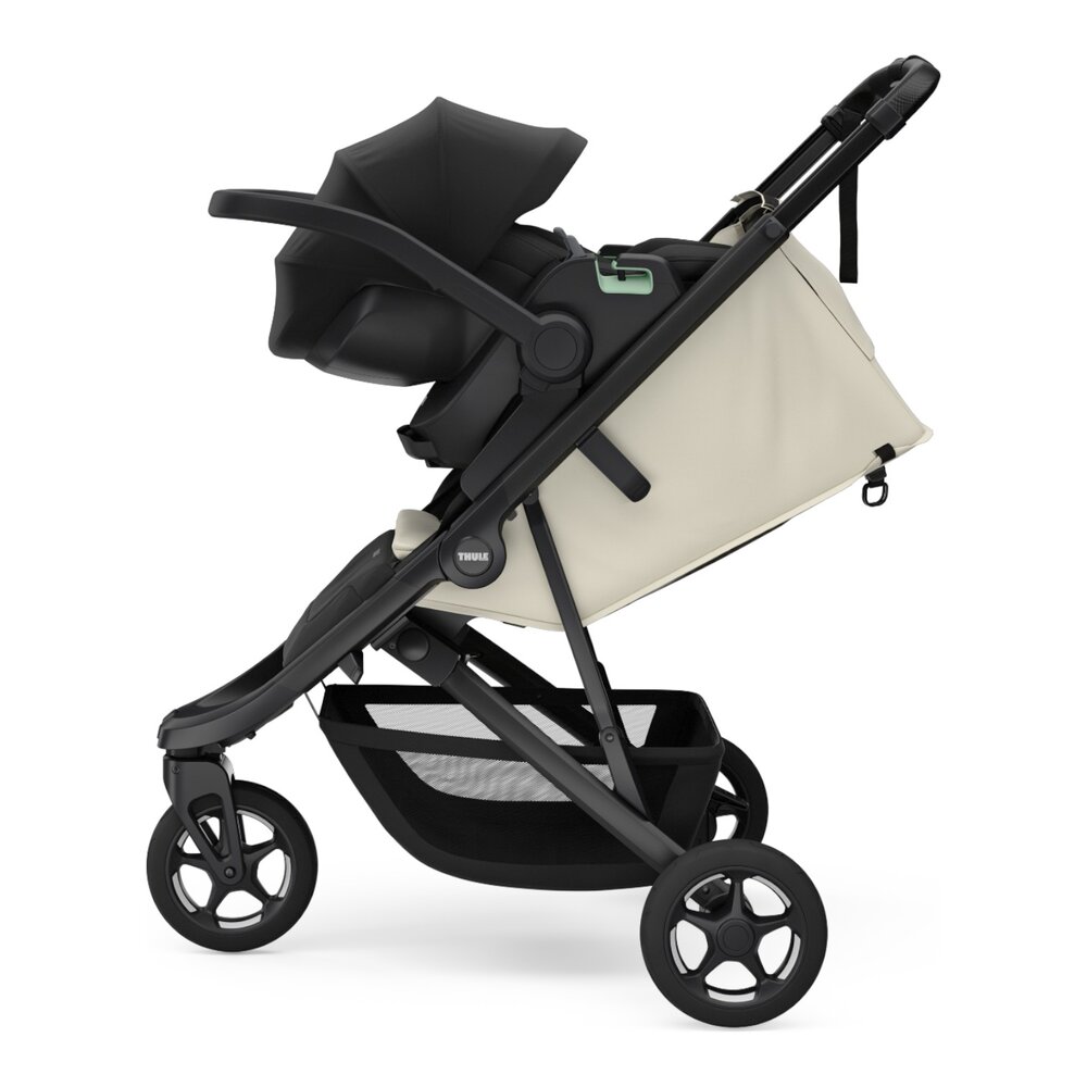 Spring 2 - Compacte all-terrain kinderwagen Soft beige on Black