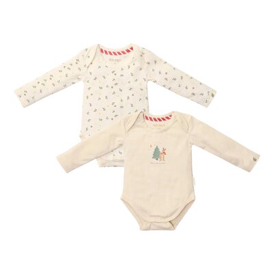 2-pack romper lange mouw Little Christmas
