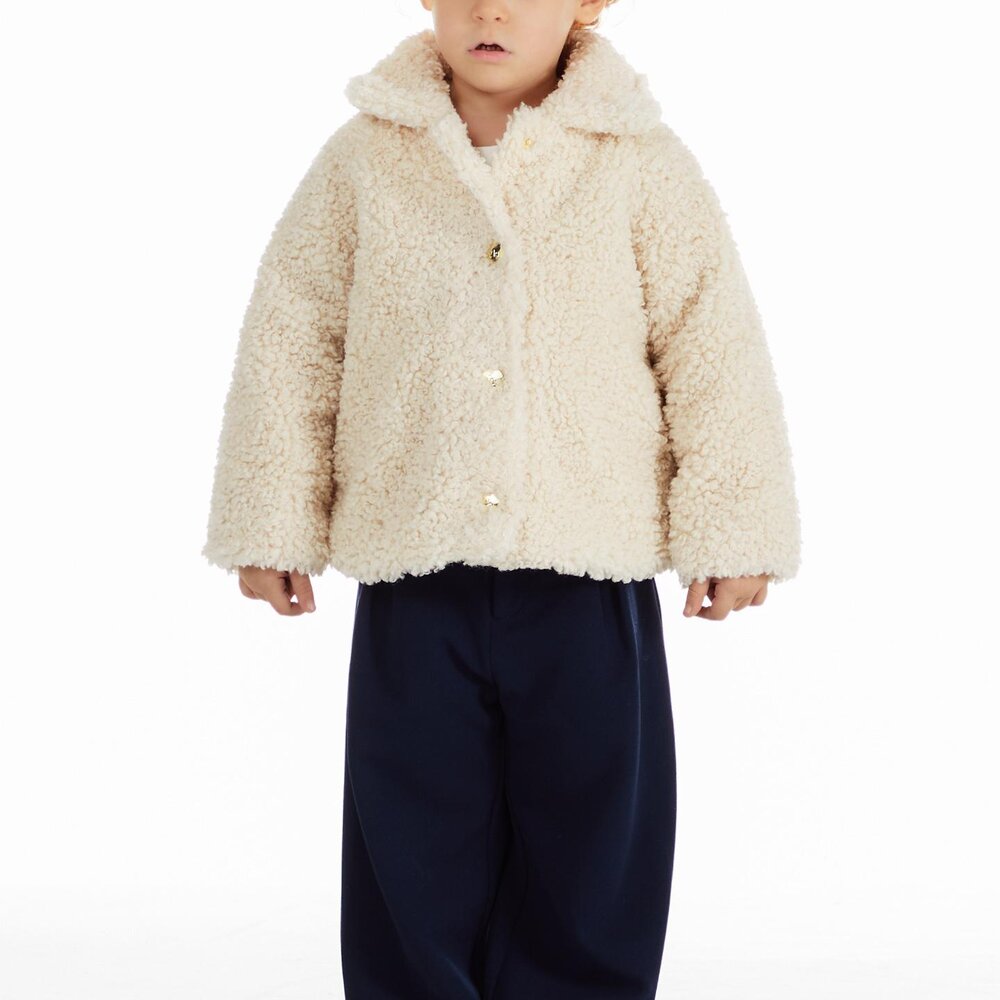 Jas teddy beige Plume