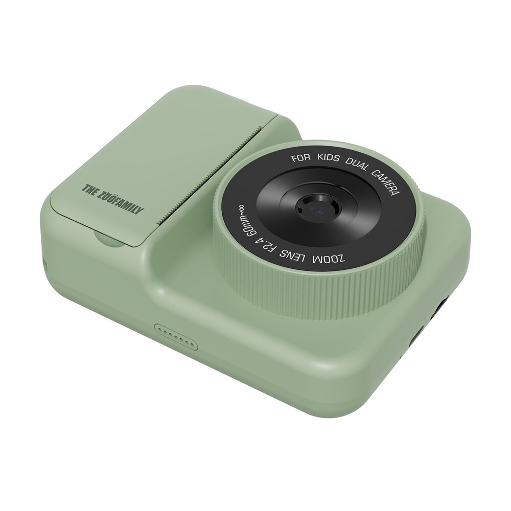 3-in-1 Instant print kindercamera dino green