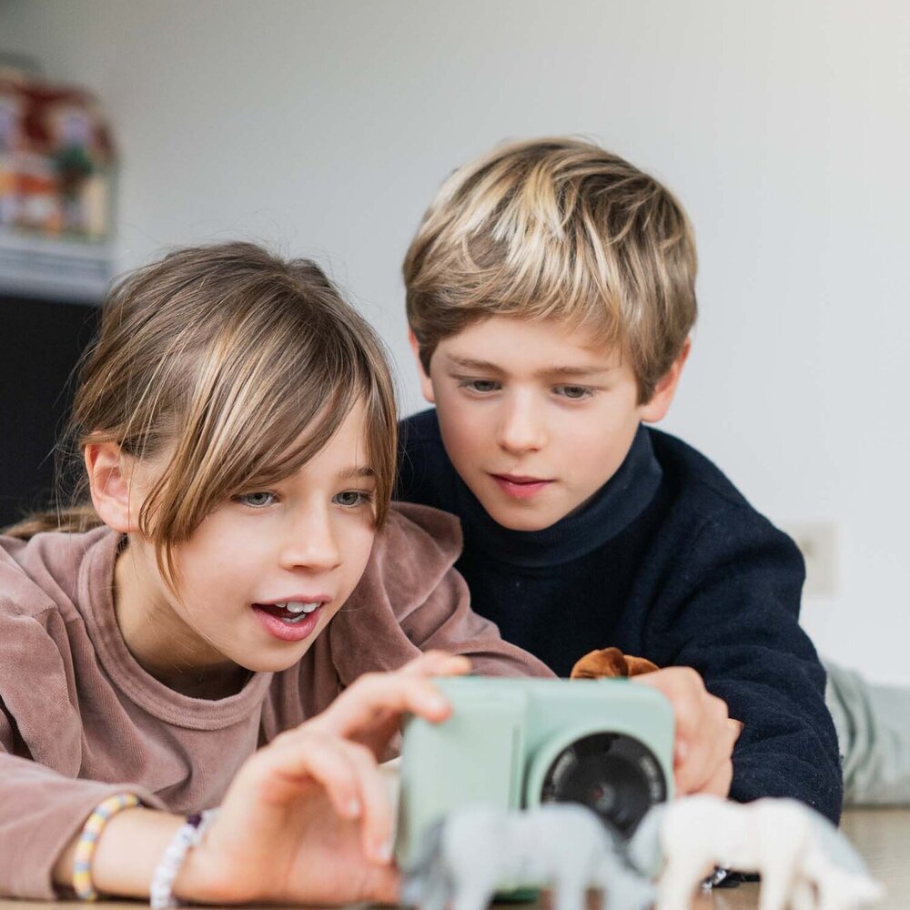 3-in-1 Instant print kindercamera dino green