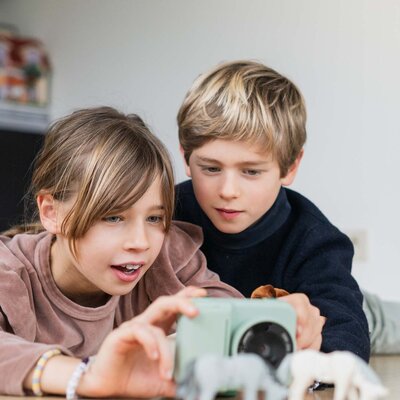3-in-1 Instant print kindercamera dino green