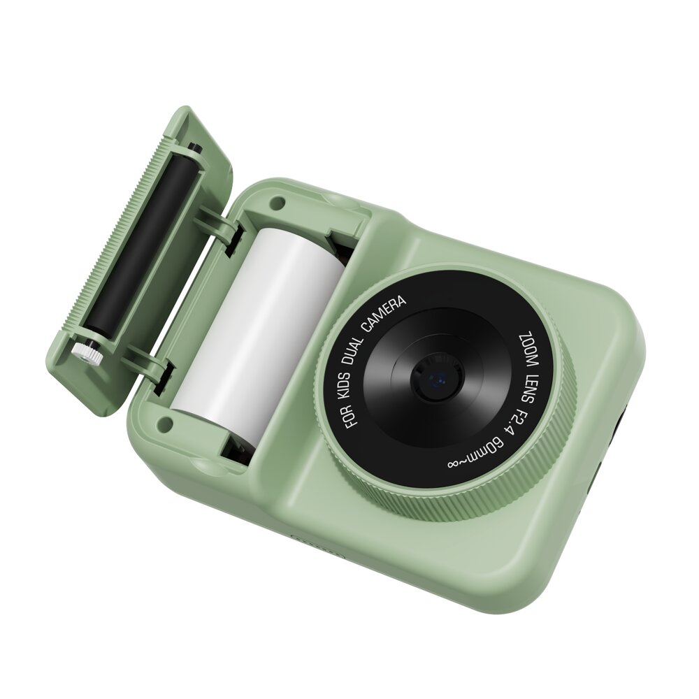 3-in-1 Instant print kindercamera dino green