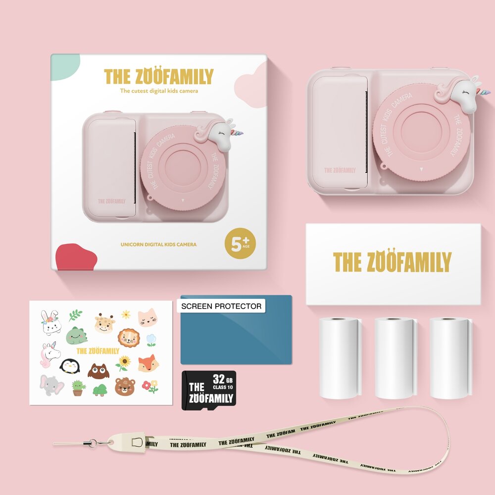 3-in-1 Instant print kindercamera unicorn