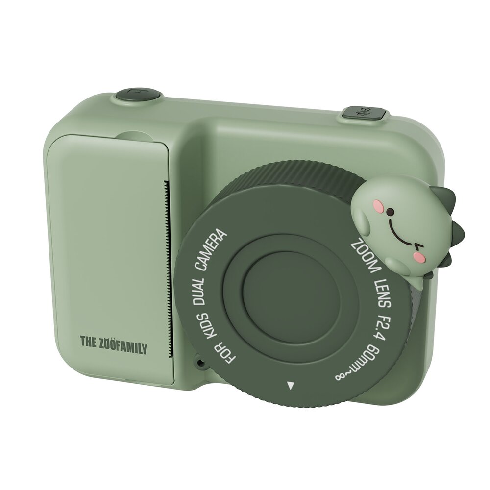 3-in-1 Instant print kindercamera dino green