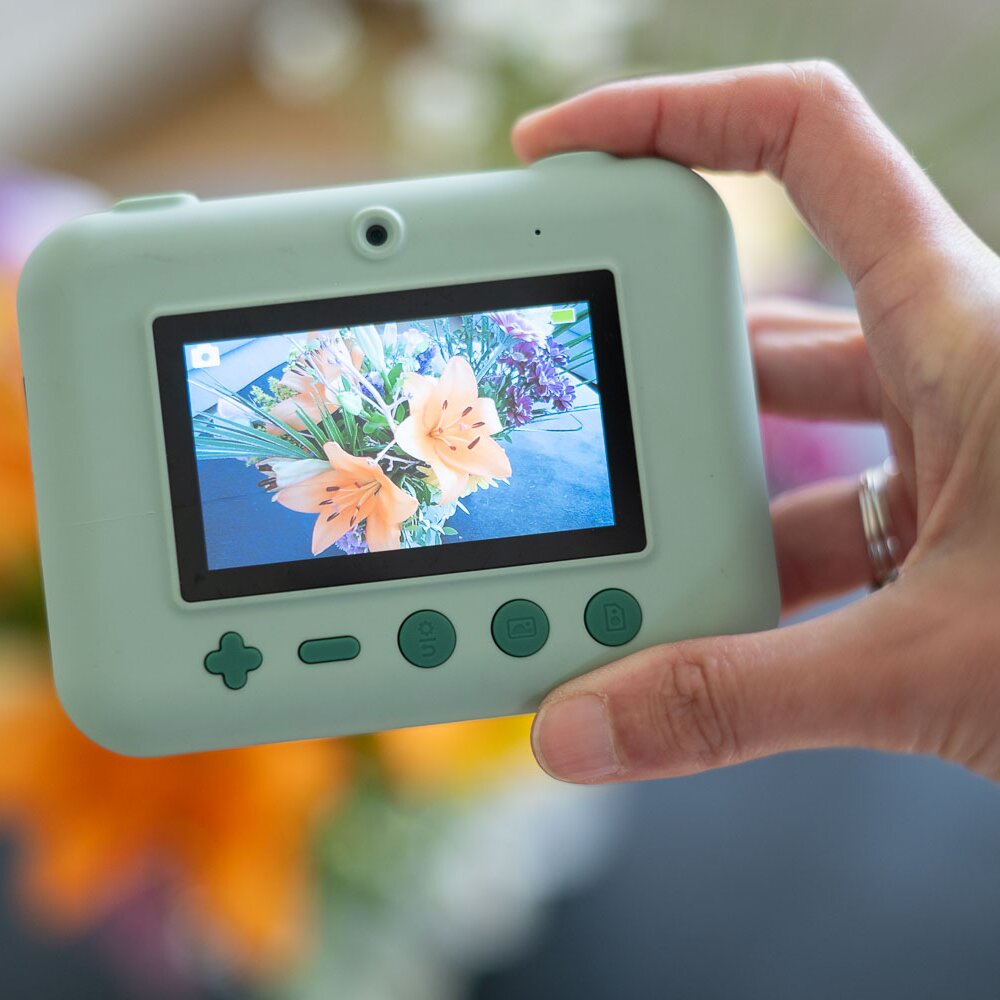 3-in-1 Instant print kindercamera dino green