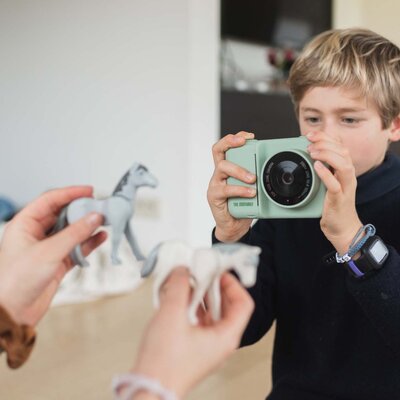 3-in-1 Instant print kindercamera dino green