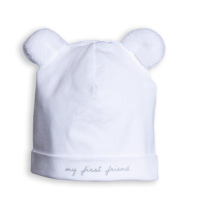 Babymuts met oortjes Wit