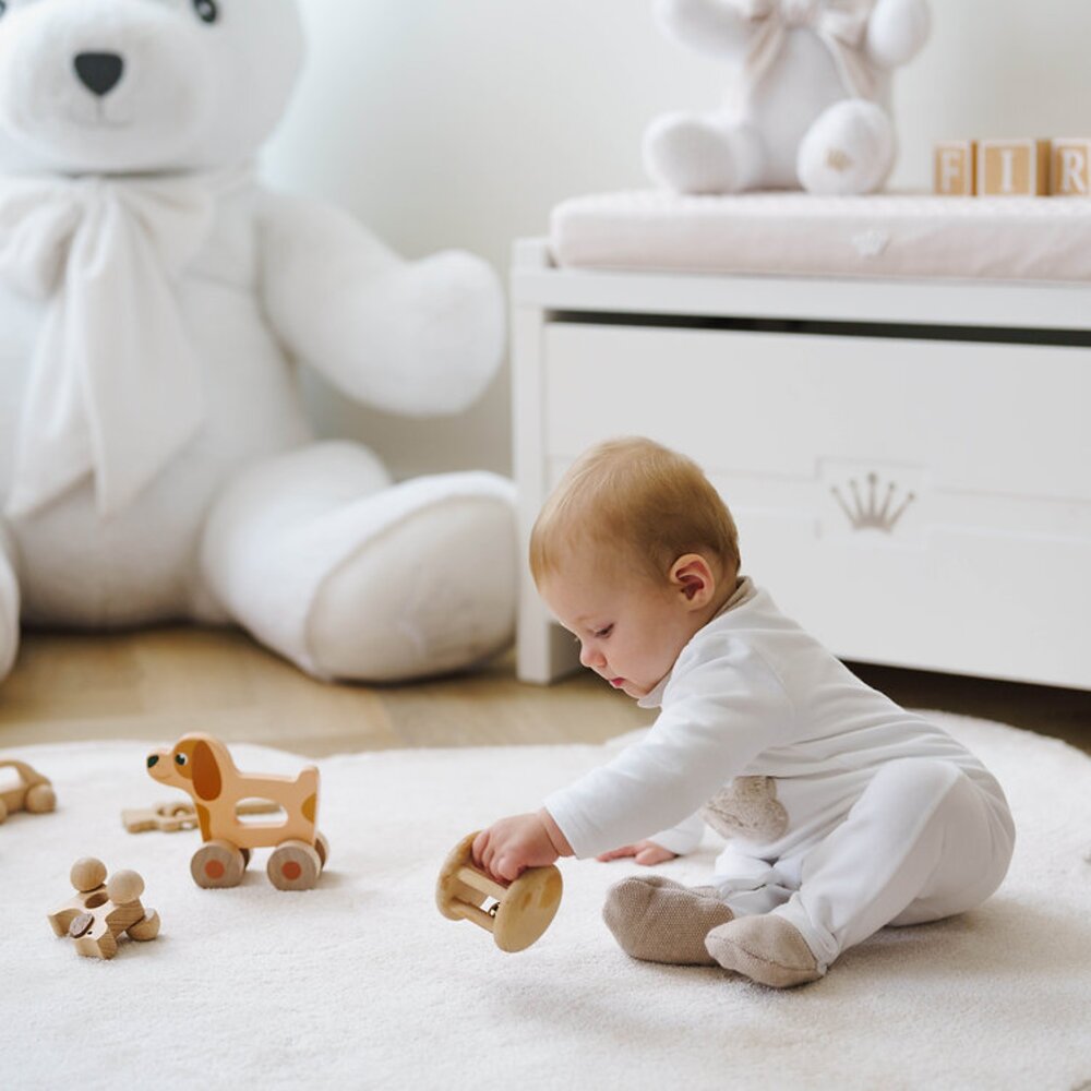 Babypakje met beertjes Beige