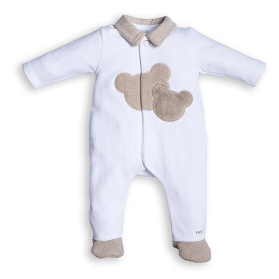 Babypakje met beertjes Beige