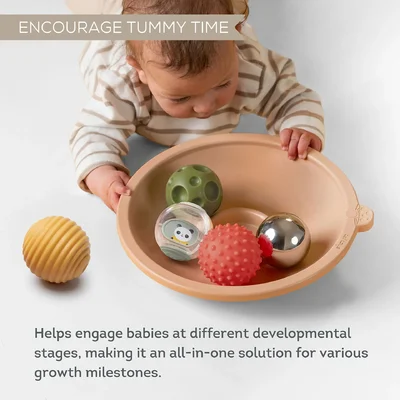 Tummy time action tray Tummy time action tray