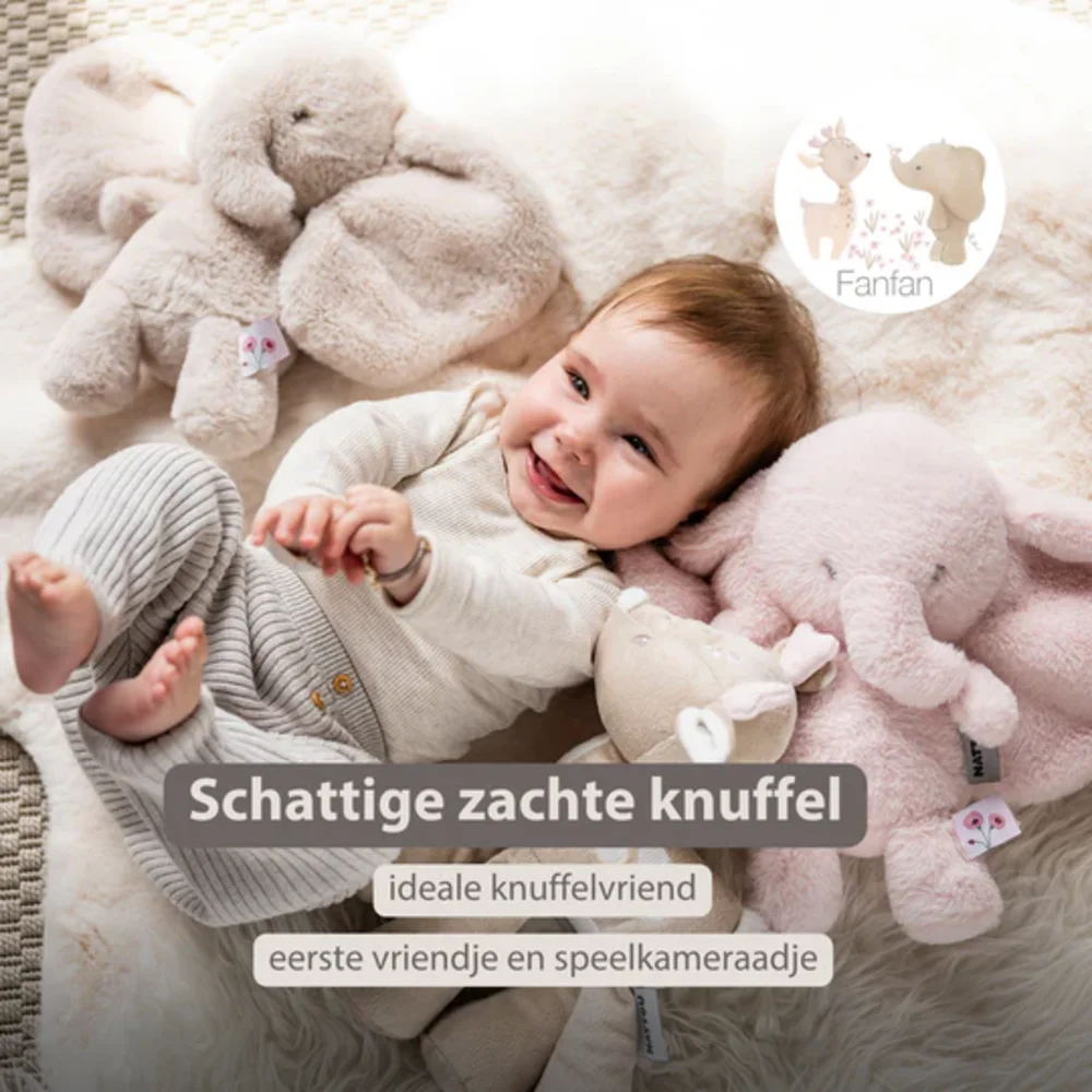 Knuffel olifant zand Fanfan