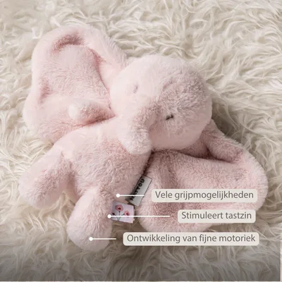 Knuffel olifant roze Fanfan