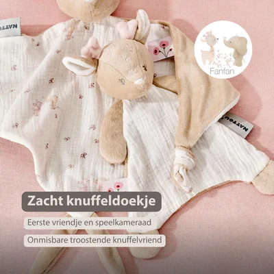 Mini doudou Hertje FanFan Beige Mini doudou Hertje FanFan Beige