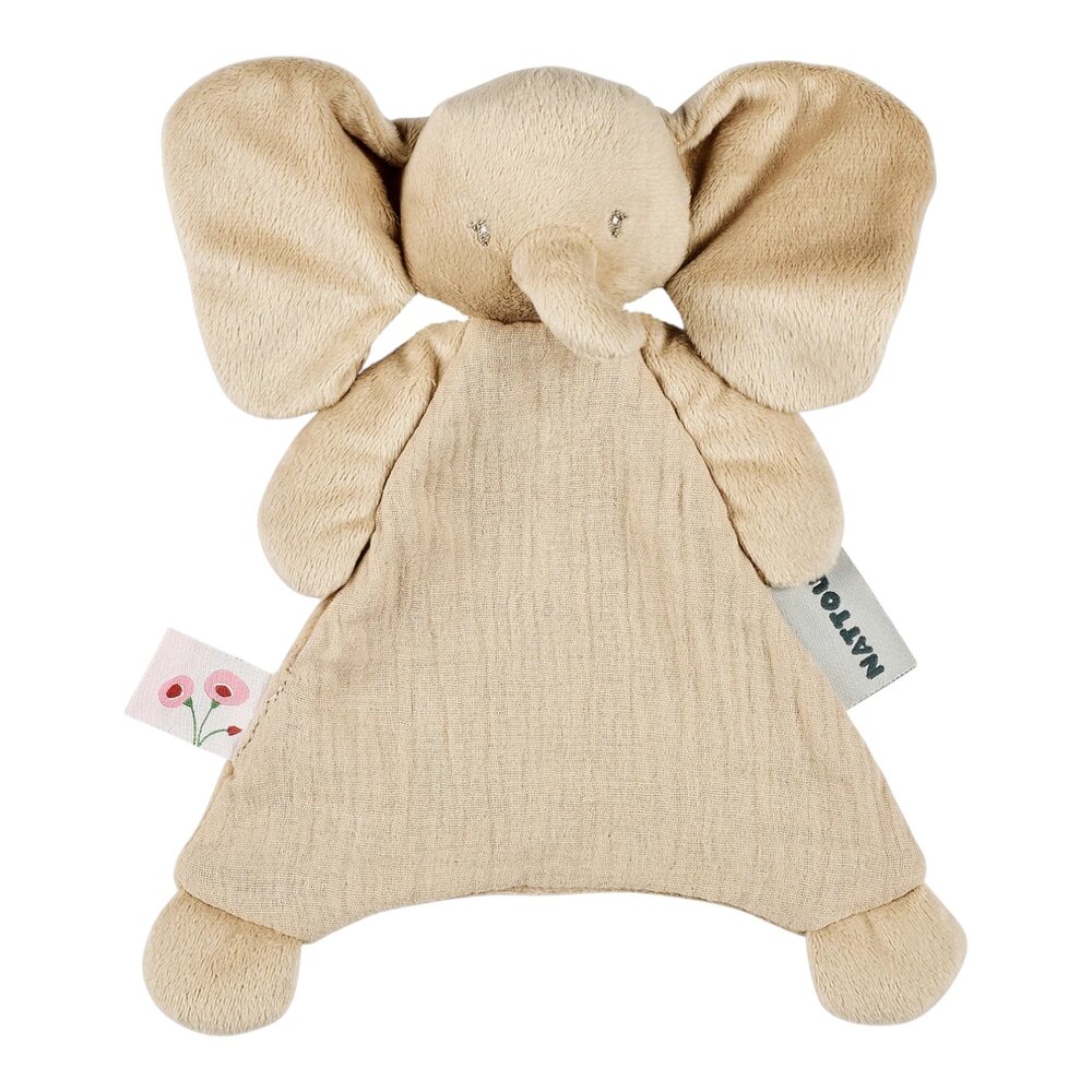 Mini doudou olifant FanFan Zand    Mini doudou olifant FanFan Zand