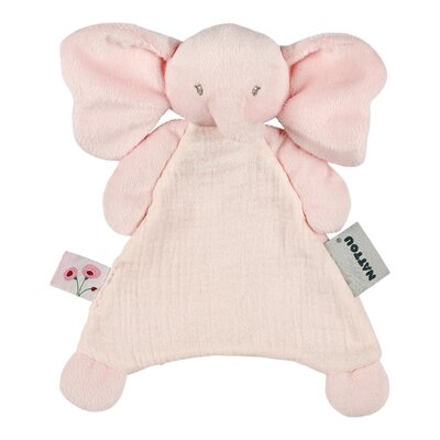 Mini doudou olifant roze Fanfan