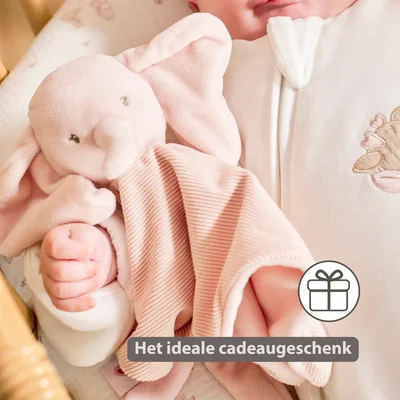 Doudou olifant corduroy roze Fanfan