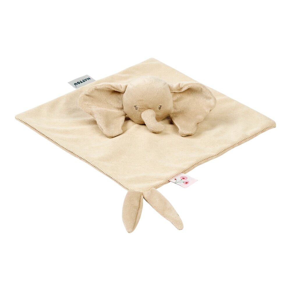 Doudou olifant corduroy zand Fanfan