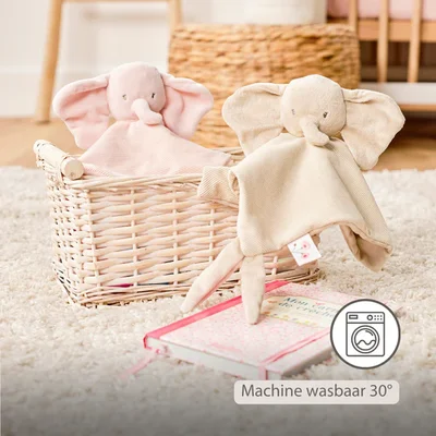 Doudou olifant corduroy roze Fanfan