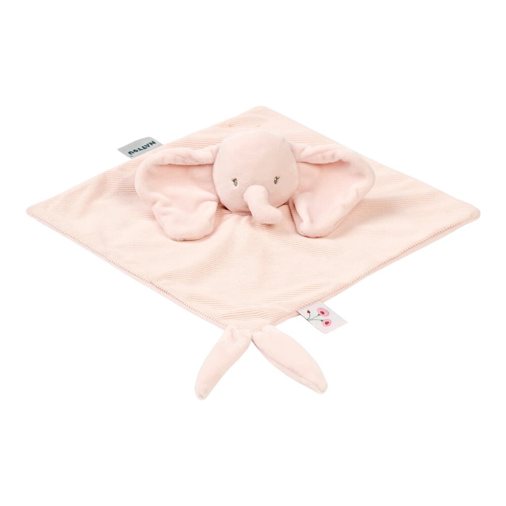 Doudou olifant corduroy roze Fanfan