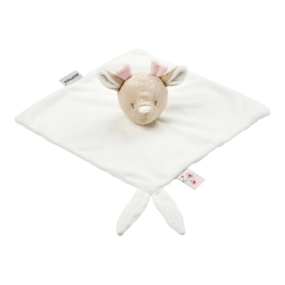 Doudou velours hinde gebroken wit Fanfan