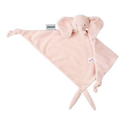 Maxi-doudou olifant corduroy roze Fanfan