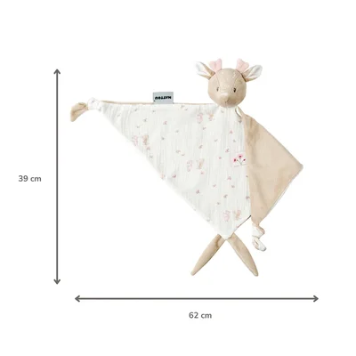 Maxi-doudou bedrukte swaddle hinde roze Fanfan