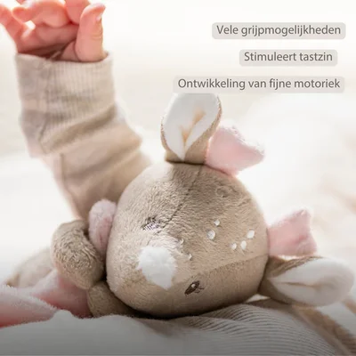 Maxi-doudou bedrukte swaddle hinde roze Fanfan