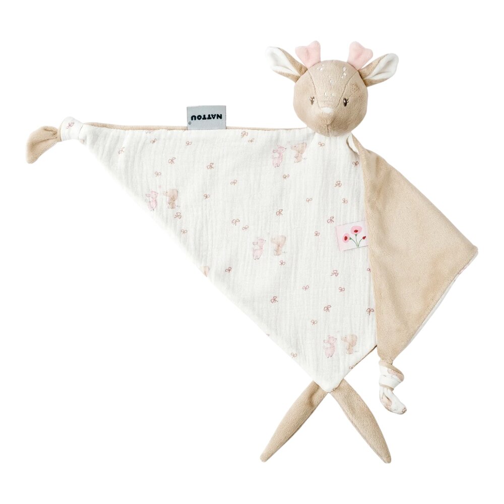 Maxi-doudou bedrukte swaddle hinde roze Fanfan