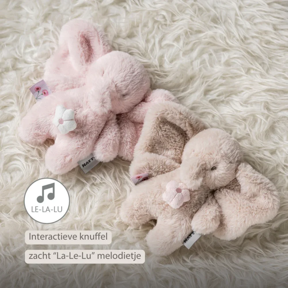 Mini-muziektrekker olifant roze Fanfan Mini-muziektrekker olifant roze Fanfan