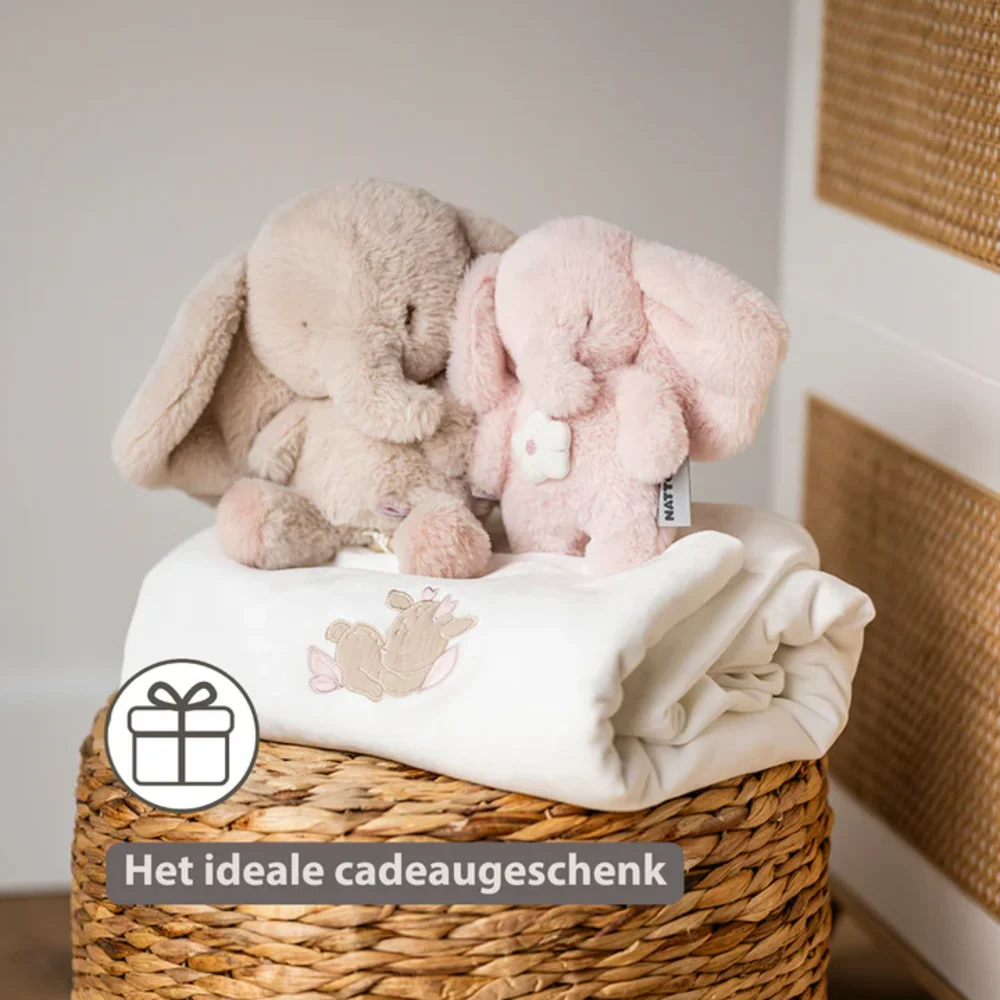 Mini-muziektrekker olifant roze Fanfan Mini-muziektrekker olifant roze Fanfan