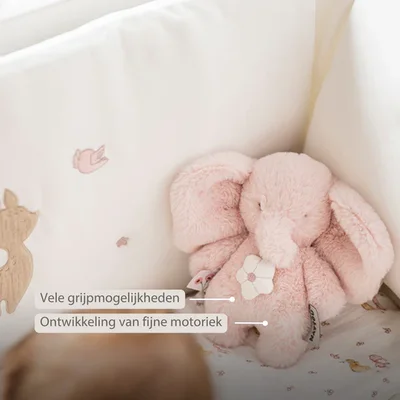 Mini-muziektrekker olifant roze Fanfan Mini-muziektrekker olifant roze Fanfan