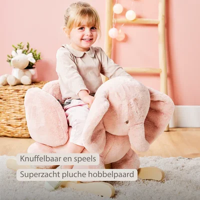 Schommelpaard Fanfan olifant Oud roze Schommelpaard Fanfan olifant Oud roze