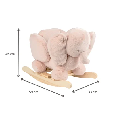 Schommelpaard Fanfan olifant Oud roze Schommelpaard Fanfan olifant Oud roze