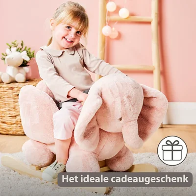 Schommelpaard Fanfan olifant Oud roze Schommelpaard Fanfan olifant Oud roze