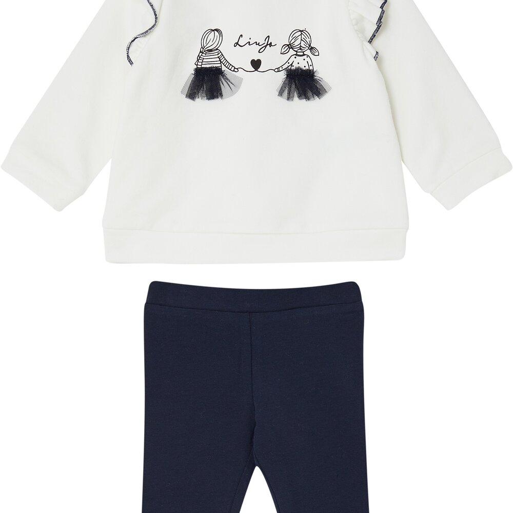 2-delige set sweater met meisjes en legging Snow white