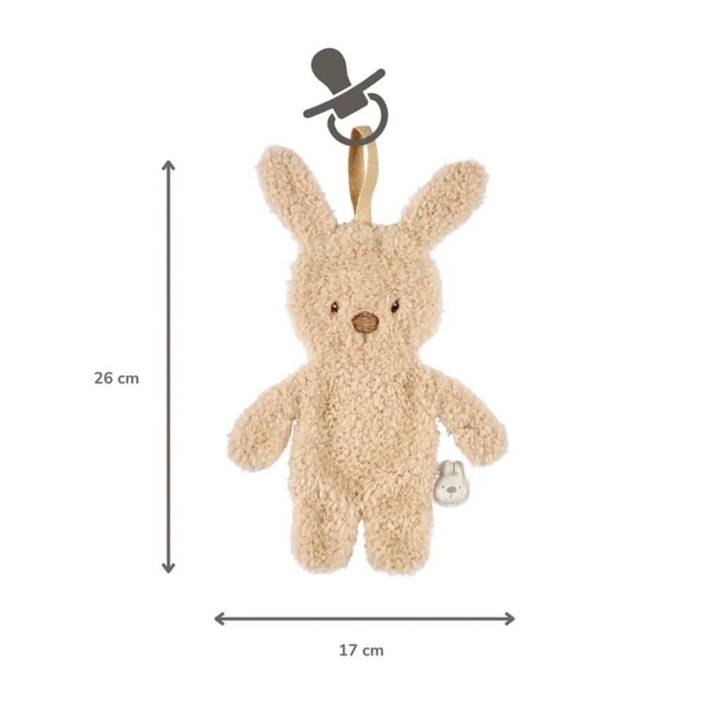 Doudou fopspeenhouder konijn beige Teddy