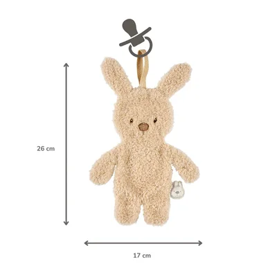 Doudou fopspeenhouder konijn beige Teddy