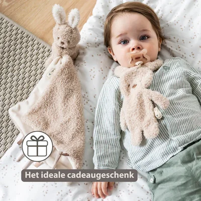 Doudou fopspeenhouder konijn beige Teddy