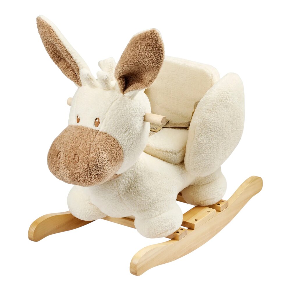 Teddy schommelpaard ezel ecru Teddy Teddy schommelpaard ezel ecru Teddy