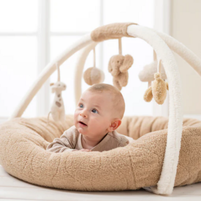 Speeltapijt poef met bogen Teddy Speeltapijt poef met bogen Teddy