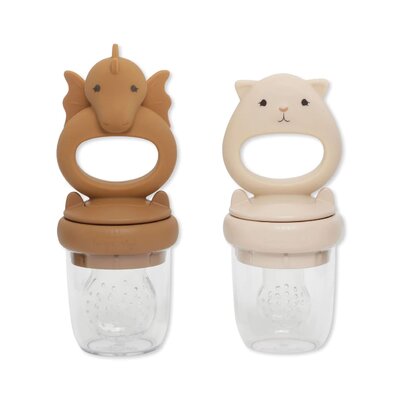 Set van 2 fruitspenen draak Caramel/sunkiss